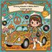 Groovy Kawaii: A 1960s Retro Coloring Book