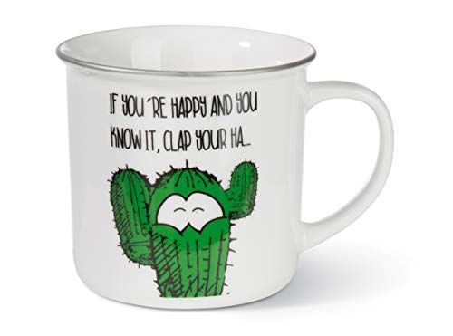 Nici 45023 Mok If You 're happy, porselein, 400 ml