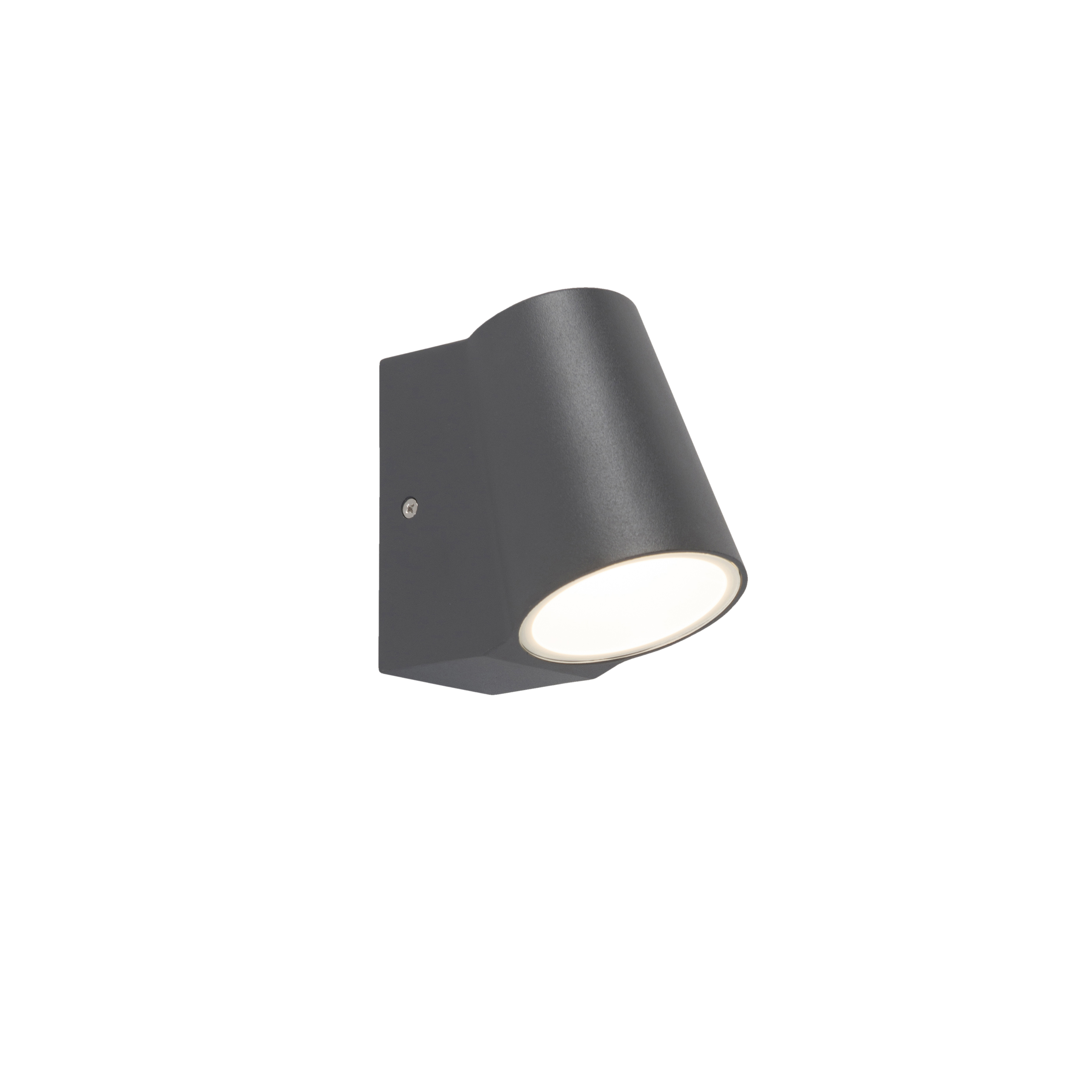 QAZQA Moderne buitenwandlamp donkergrijs incl. LED - Uma