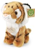 Rappa Eco Friendly Serie - Pluche Tijger Knuffel - 18 cm - Oranje/Zwart