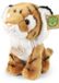 Rappa Eco Friendly Serie - Pluche Tijger Knuffel - 18 cm - Oranje/Zwart