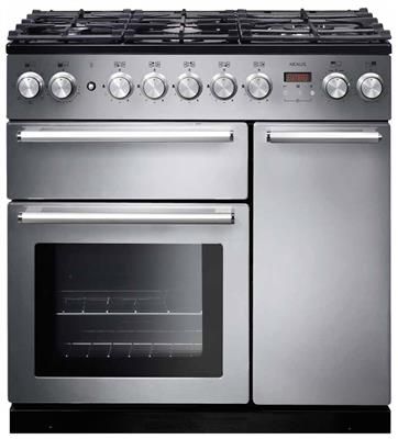 Falcon NEX90DFSSCEU 90cm gas fornuis aluminium