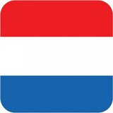 30x Beer Coasters Dutch Flag Square - Holland Flag - Dutch Party Supplies - Country Decoration