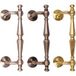 Gedotec Poignée de tirage NAPOLEON en laiton, coudée, chrome mat - 300 mm