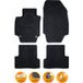 Synchro - Tapis Auto Compatible Avec Renault Scenic II 03-09 Noir - Incar Moquette