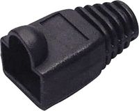 BKL Electronic 143055 Kabelschoen Zwart RJ-45 RoHS 6 mm 2 g 1 stuk(s)