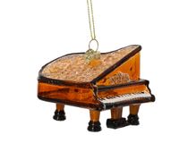 Decoris Piano glas L7,7b8h7,6 cm brun