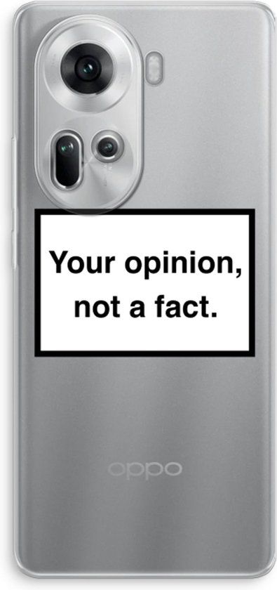 Case Company® - Oppo Reno 11 Hoesje - Your opinion - Soft Cover