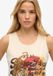 Superdry Vintage Logo Tokyo tanktop met ronde hals voor dames in pumice stone beige.