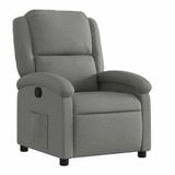 vidaXL Relaxfauteuil Donkergrijs Stof
