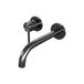Brauer Gunmetal Edition Inbouw Wastafelmengkraan met Gebogen Uitloop en Rozetten Model A2 Gunmetal Geborsteld PVD