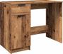 Bureau 100x50x75 cm bois traité couleur vieux bois