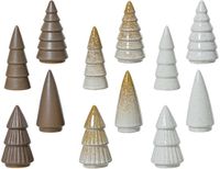 Decoris Kaemingk Boom porselein l5.2b5.2h10 cm a12 F kerst Decoris