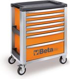 Beta gereedschapswagen C39 met 7 laden - oranje