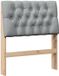 vidaXL - Hoofdbord - Lichtgrijs - 80 cm - Massief Grenenhout