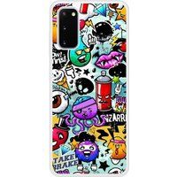 Samsung Galaxy S20 Graffiti 2 Verstevigd hoesje met sublimatie bedrukking