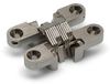 Dulimex Charnière - Nickelé - Zamac - Invisible SOSS coin arrondi nickel 60x13 mm, application légère