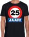 Bellatio Decorations Shoppartners Bv 25 jaar geworden - Stopbord - verjaardag t-shirt - zwart - heren - Happy Birthday - leeftijd thema kleding - cadeau artikel L