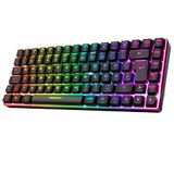 SPIRIT OF GAMER Draadloos Bluetooth Gaming Keyboard TKL RGB QWERTZ 65% Semi-mechanische toetsen met achtergrondverlichting 25 anti-ghosting PC Smartphone & Tablet Compatibel