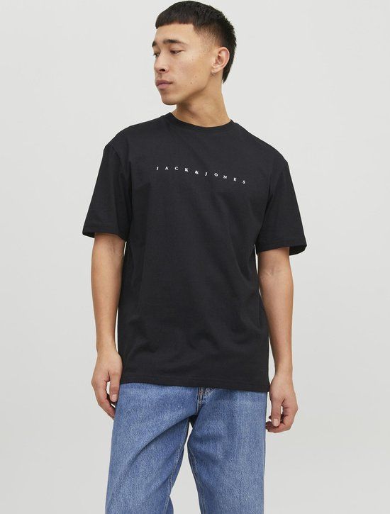JACK & JONES JJESTAR T-shirt - Heren - Zwart - Maat S