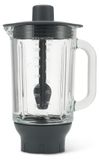 Merkloos Glasblender - 1,6 L - Thermoresistent - Roestvrij staal messen - Voor warme soepen en smoothies