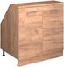 Vicco Rion meuble pour mur incliné – 80 x 81.6 cm avec 2 portes, corps de meuble 60 cm de profondeur Chêne doré puissant