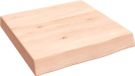 vidaXL Wastafelblad 40x40x(2-6) cm onbehandeld massief eikenhout