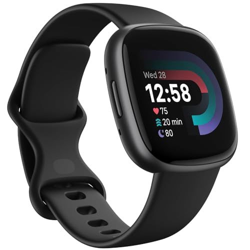 Fitbit Versa 4 - Sportieve smartwatch met ingebouwde gps en een batterijduer tot 6 dagen. Compatibel met Android en iOS.