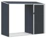 StarTech Metalen houtopslag - Verzinkt staal, 245x98x159 cm - Waterdicht - Zonder vloer - Zwart