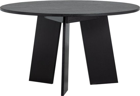 WOOOD Fries Eettafel - Eiken - Blacknight - 75x129x129
