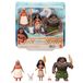 Mattel Disney Vaiana set met 3 kleine poppen en accessoires