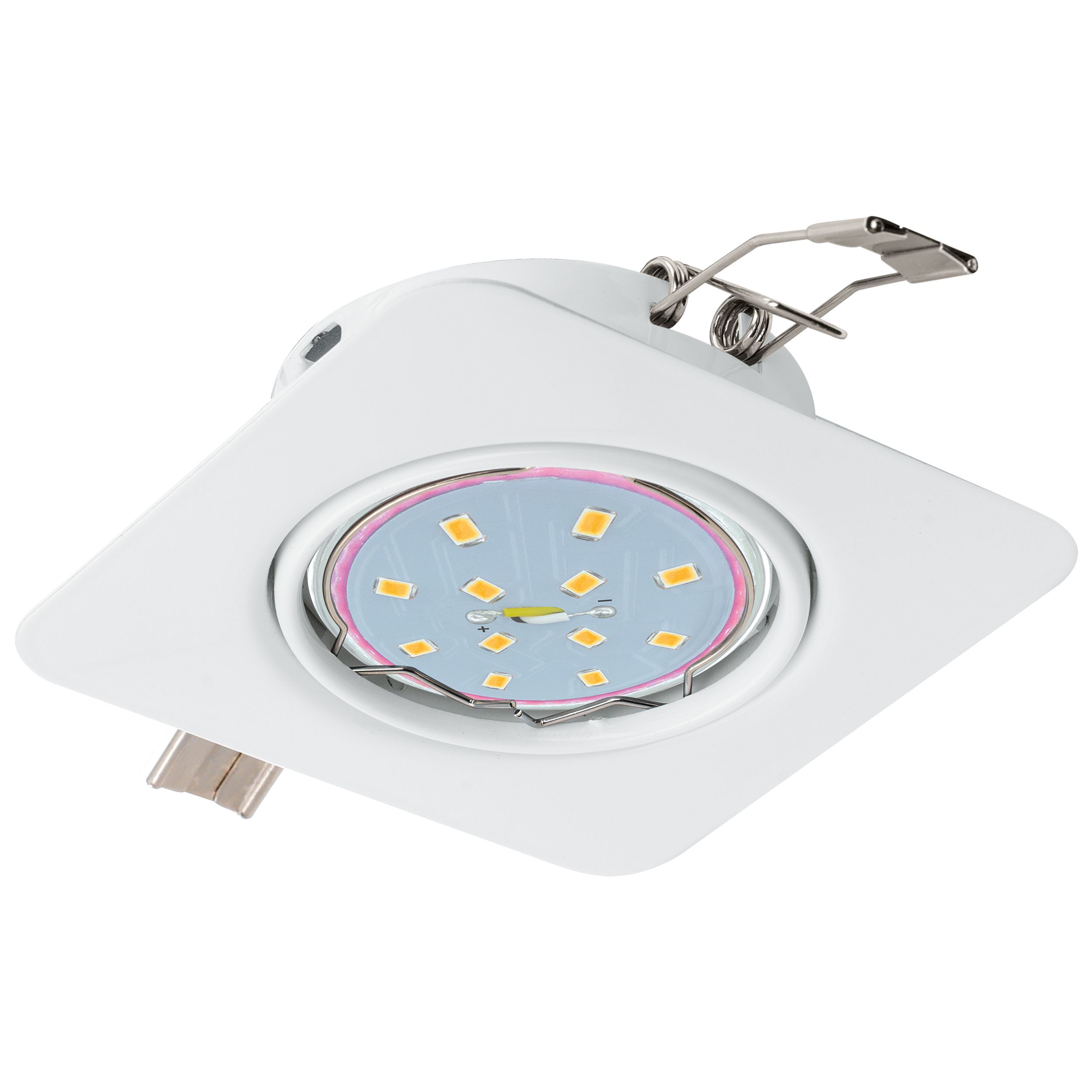 EGLO Peneto Verzonken spot - LED - Vierkant - Wit - 5W - Warm wit