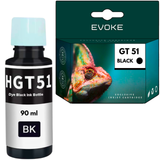 Evoke HP GT51 printer inktfles, zwart, 90ml, 5600 pagina's