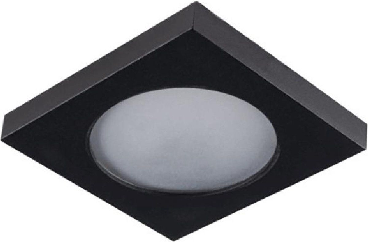 RTM Lighting IP44 LED inbouwspot Magda - Zwart - Vierkant
