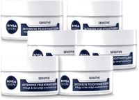 Nivea Men Crème intensive pour le visage sensible - 50 ml - Lot économique - 6 pièces