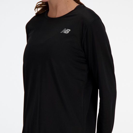 New Balance Long Sleeve Running Shirt Women - Black - Size XS