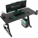 SENSE7 Nomad Classic Gaming Bureau - 140x60 cm - Zwart