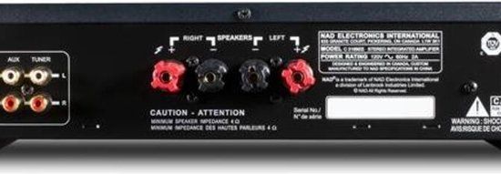 NAD C 316BEE V2 Geïntegreerde stereo versterker - 2x 40W - Zwart