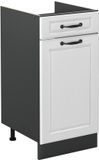 Vicco Keukenonderkast R-Line, Wit landelijk/Antraciet, 40 cm zonder werkblad