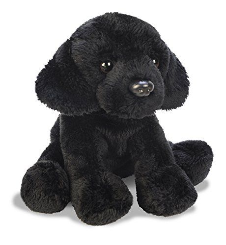 Yomiko Suki Gifts Pluche Knuffeldier Hond - Zwarte Labrador - 15 cm