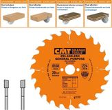 CMT Cirkelzaag Universeel HW 160x20x2,2 Z24 Bois massif, Contreplaqué
