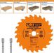 CMT Cirkelzaag Universeel HW 160x20x2,2 Z24 Bois massif, Contreplaqué