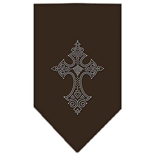 Mirage Cross Rhinestone Dog Bandana - Small - Cacao
