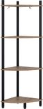 Vicco Bivio Hoekrek – 29 x 102.5 cm met 4 opbergvakken Eik goud/antraciet