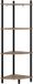 Vicco Bivio Étagère d'angle – 29 x 102.5 cm avec 4 compartiments de rangement Chêne doré/anthracite