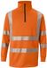 KÜBLER PSA 50468344 Hi Vis Reflecterend Half Zip Werktrui HEREN Veiligheidstrui Fluor Oranje - UV Bescherming