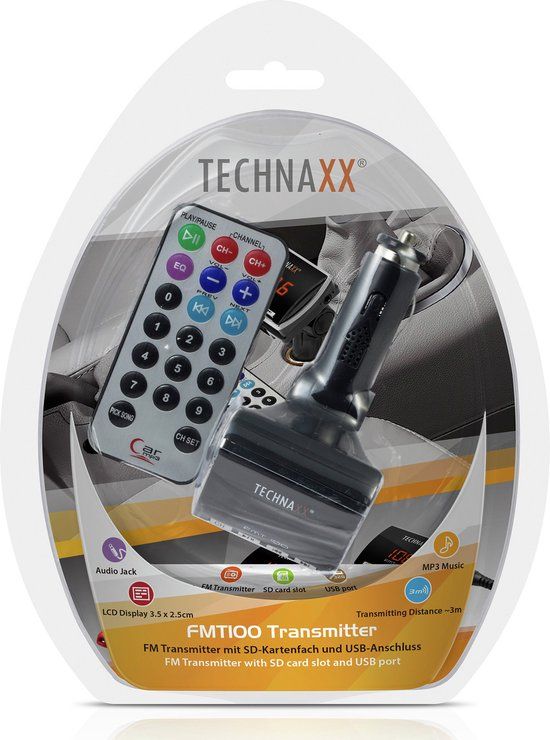 Technaxx FM Transmitter Inclusief Ab Autoradio
