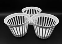 Kimmel Plantenpot brug patroon 12 cm wit set van 3
