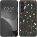 kwmobile Samsung Galaxy A55 5G Hoesje - Back Cover - TPU - Meerkleurig / Transparant - Wilde Bloemen Stengels