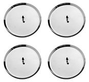 GLOREX Inspirations 6 7021 401 - Kaarsenhouder zilver, 4 stuks, doorsnede ca. 10 cm